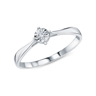 Золотое кольцо с бриллиантами природными