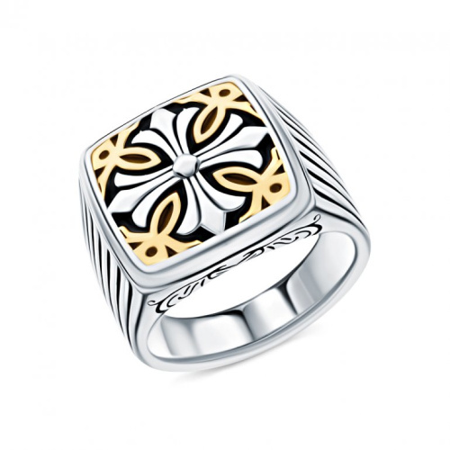 Серебряное кольцо с эмалью