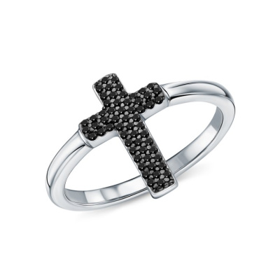 Серебряное кольцо с фианитами