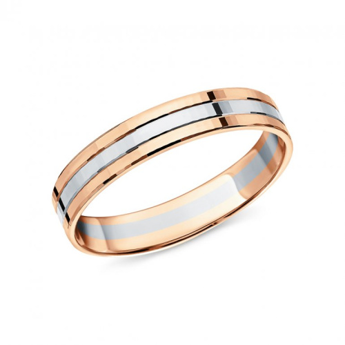 Золотое обручальное кольцо