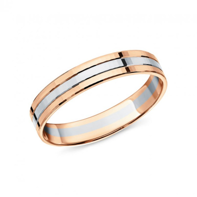 Золотое обручальное кольцо