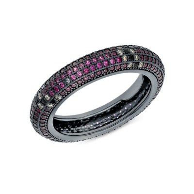 Серебряное кольцо с фианитами