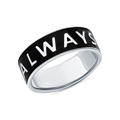 Серебряное кольцо с эмалью