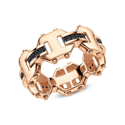 Золотое кольцо с фианитами