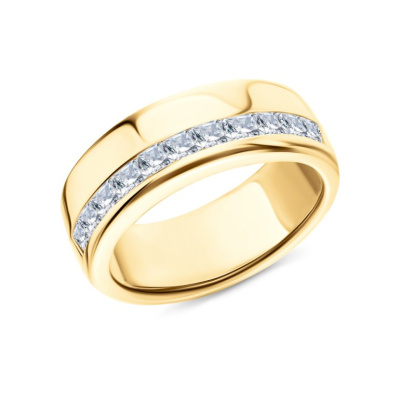 Серебряное кольцо с фианитами