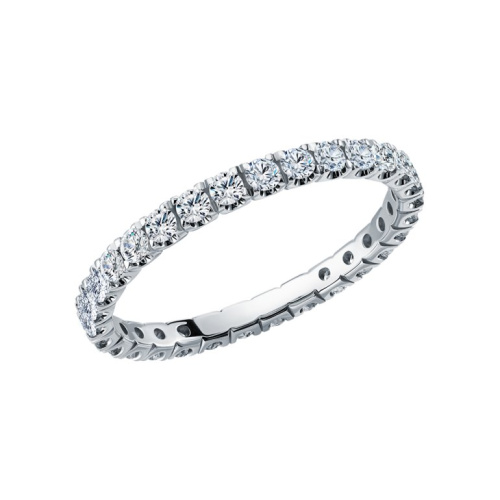 Золотое кольцо с бриллиантами природными