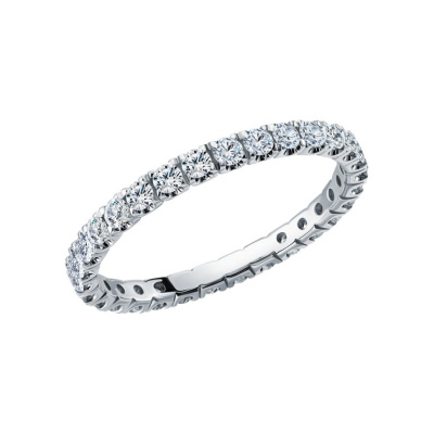 Золотое кольцо с бриллиантами природными