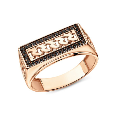 Золотое кольцо с фианитами