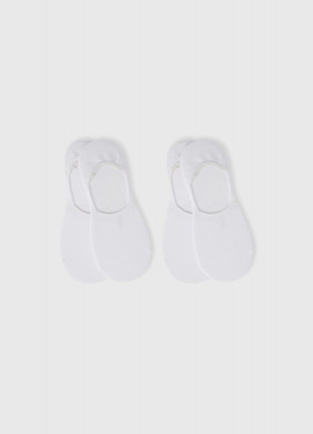 Следки, 2 пары, Белый