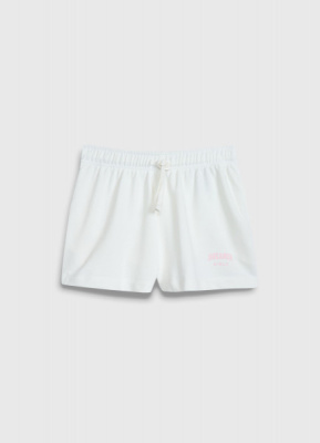 Трикотажные шорты для девочек, Белый
