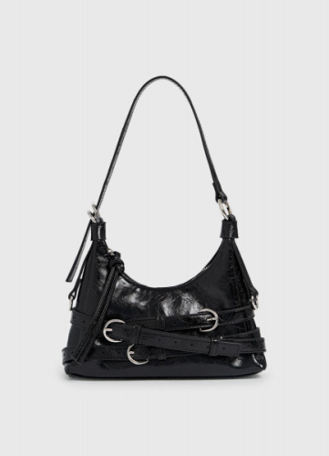 Сумка из лакированной кожи, Черный