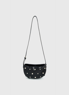 Сумка с декоративными заклёпками, Черный