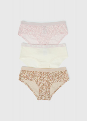Трусы для девочек, 3 шт., Мультицвет