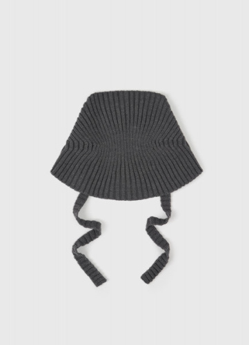 Вязаная косынка на завязках, Серый