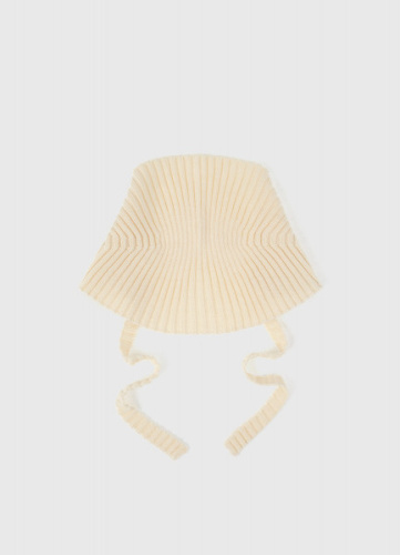 Вязаная косынка на завязках, Бежевый