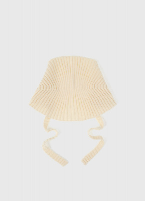 Вязаная косынка на завязках, Бежевый
