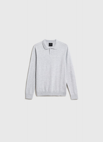 Поло с длинным рукавом для мальчиков, Серый