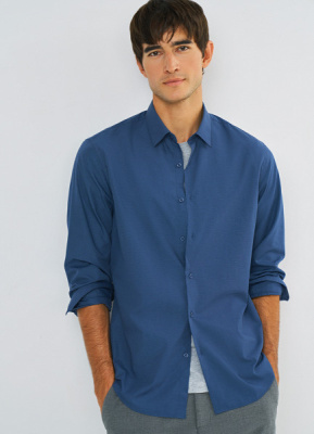 Рубашка, Синий