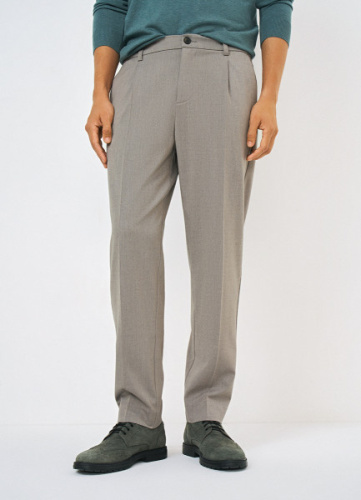 Брюки со стрелками, Бежевый