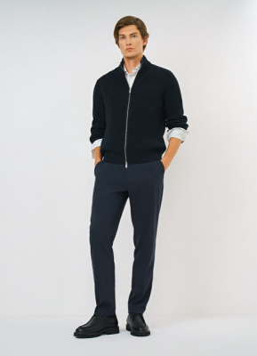 Брюки с эластичным поясом, Синий