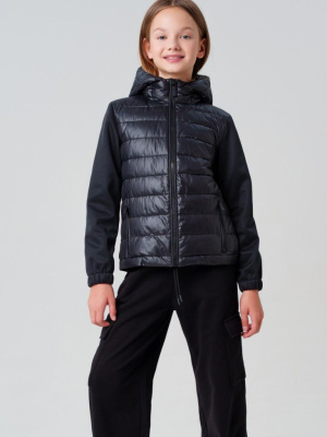 Куртка текстильная с полиуретановым покрытием для девочек