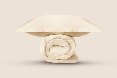 Комплект Постельное белье 2х-сп. Сливочный