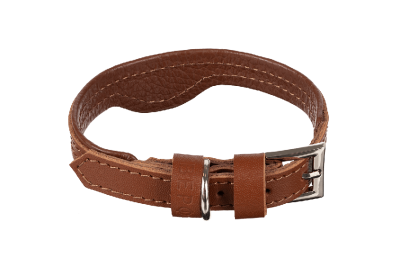 Кожаный ошейник для кошек и маленьких собак Brown