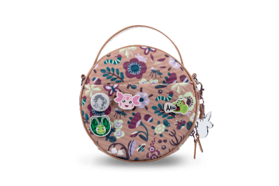 Сумка большая круглая Луна канвас Beige