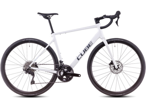 Шоссейный велосипед Cube Attain SLX, год 2025, цвет Белый, ростовка 19.5