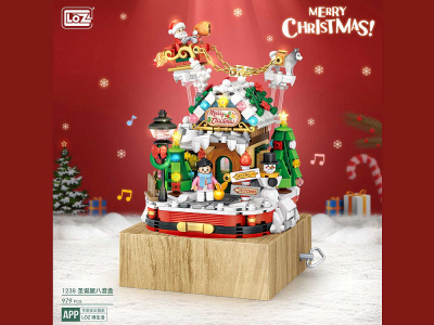 1238_MK Конструктор Рождественская музыкальная шкатулка