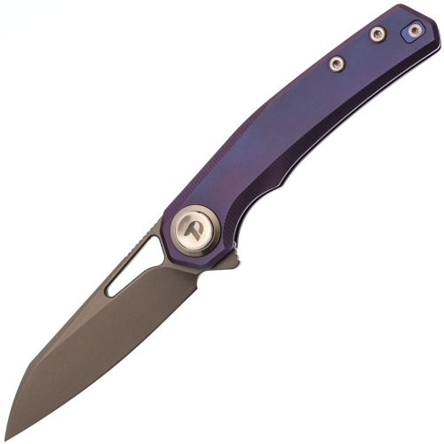 Складной нож Dr.Tech D4281P, сталь M390, рукоять TC4, фиолетовый