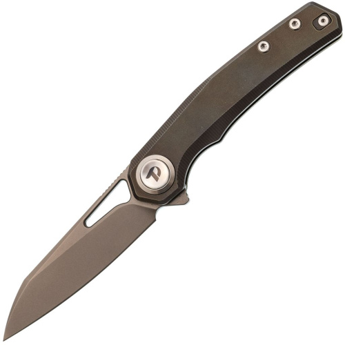 Складной нож Dr.Tech D4281BR, сталь M390, рукоять TC4, бронзовый