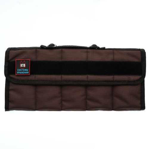 Сумка для 10 ножей KTB, коричневая