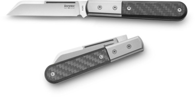 Складной нож LionSteel Barlow Dom, сталь M390, рукоять карбон