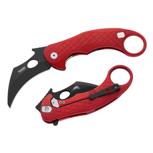 Складной нож LionSteel L.E.One, сталь Magnacut, рукоять алюминий, красный/черный