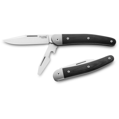 Складной нож LionSteel Jack, сталь M390, рукоять G10, черный