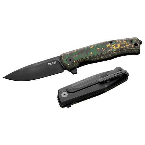 Складной нож LionSteel MT01 Toxis Stone, сталь MagnaCut, рукоять карбон/титан