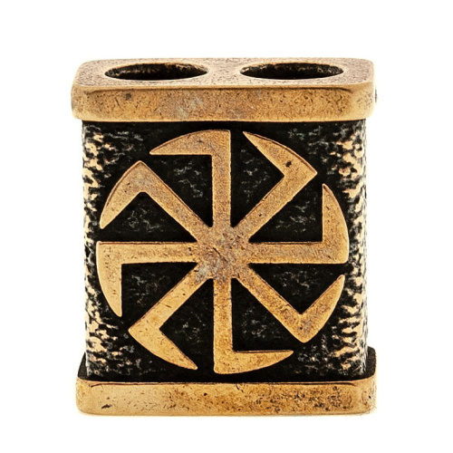 Бусина для темляка Коловрат, бронза