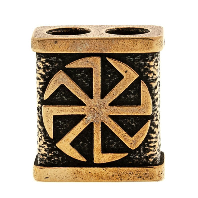 Бусина для темляка Коловрат, бронза