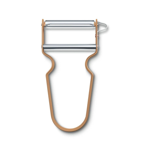 Овощечистка Victorinox REX Peeler, нержавеющая сталь, рукоять алюминий, коричневая