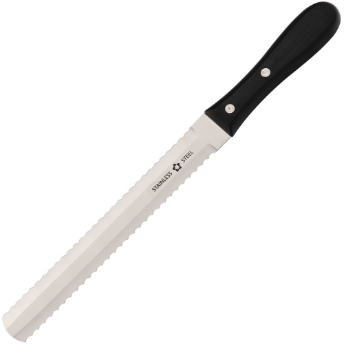 Кухонный нож для замороженных продуктов Tojiro Fuji Cutlery Special series FG-3400, сталь Mo-V, рукоять термопластик, черный