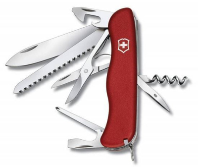 Нож перочинный Victorinox Outrider 0.8513, сталь X50CrMoV15, рукоять нейлон, красный