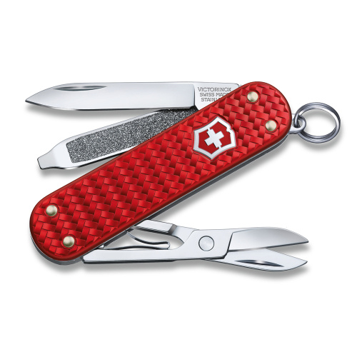 Нож перочинный Victorinox Alox Classic SD Colors, Iconic Red, красный алюминий, 5 функций, 58мм