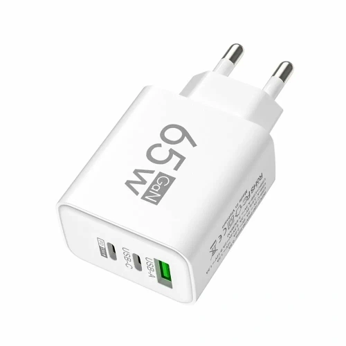 Сетевое зарядное устройство Acenew GaN Charger 65W USB/2хType-C (белый)