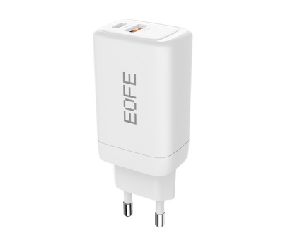 Сетевое зарядное устройство Eofe (E601) GaN Charger 65W USB/Type-C (белый)