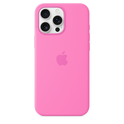 Чехол-накладка Silicone Case with MagSafe для iPhone 16 Pro Max (Peony)