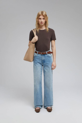 Футболка приталенного кроя из хлопка