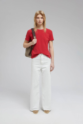 Футболка приталенного кроя из хлопка