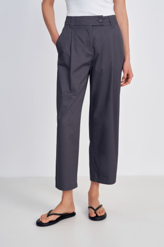 Брюки прямого кроя из хлопка