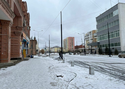 В ноябре завершат первый этап реконструкции проспекта Ленина в Якутске /  Якутск Якутск Республика Саха (Якутия)